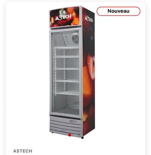 Refrigerateur ASTECH FV384 VITRINE 384L