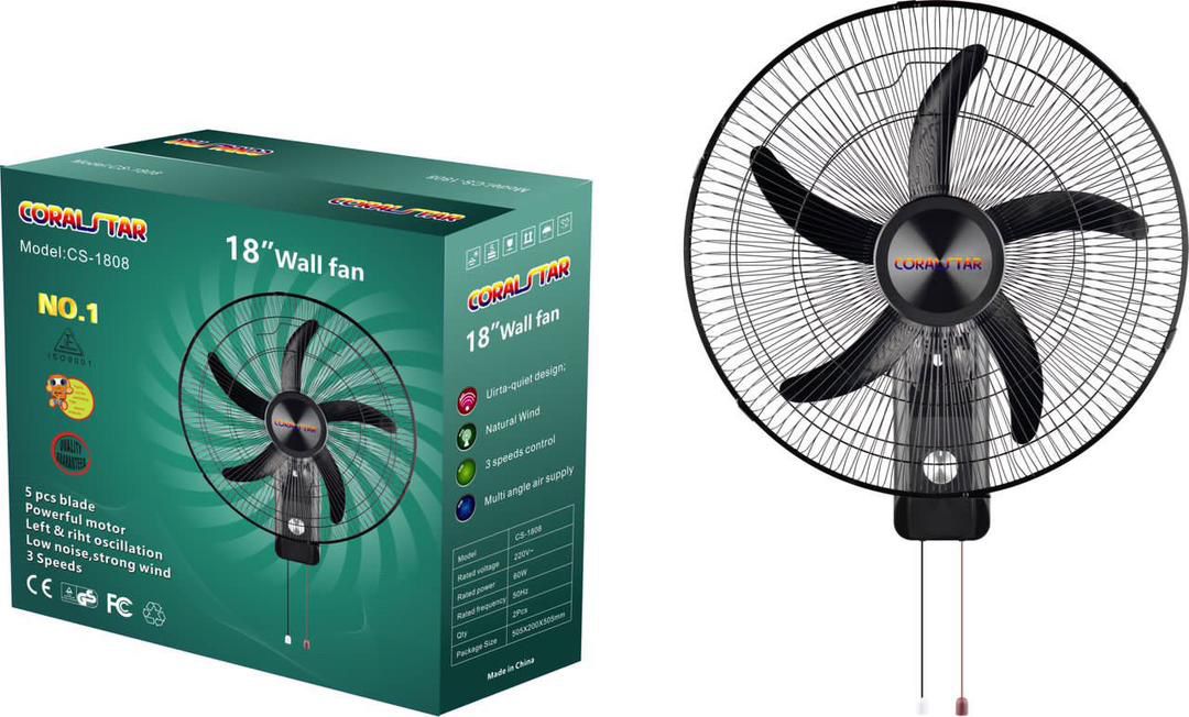 Ventilateur Coral-star 18" CS1808 MURAL