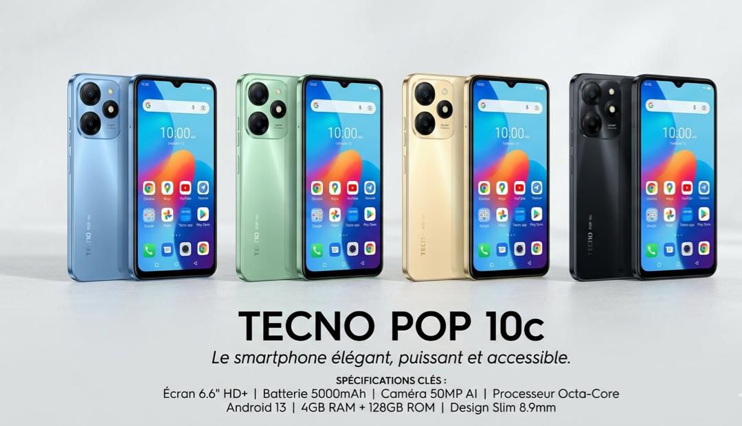 Telephone Tecno Pop 10 128go